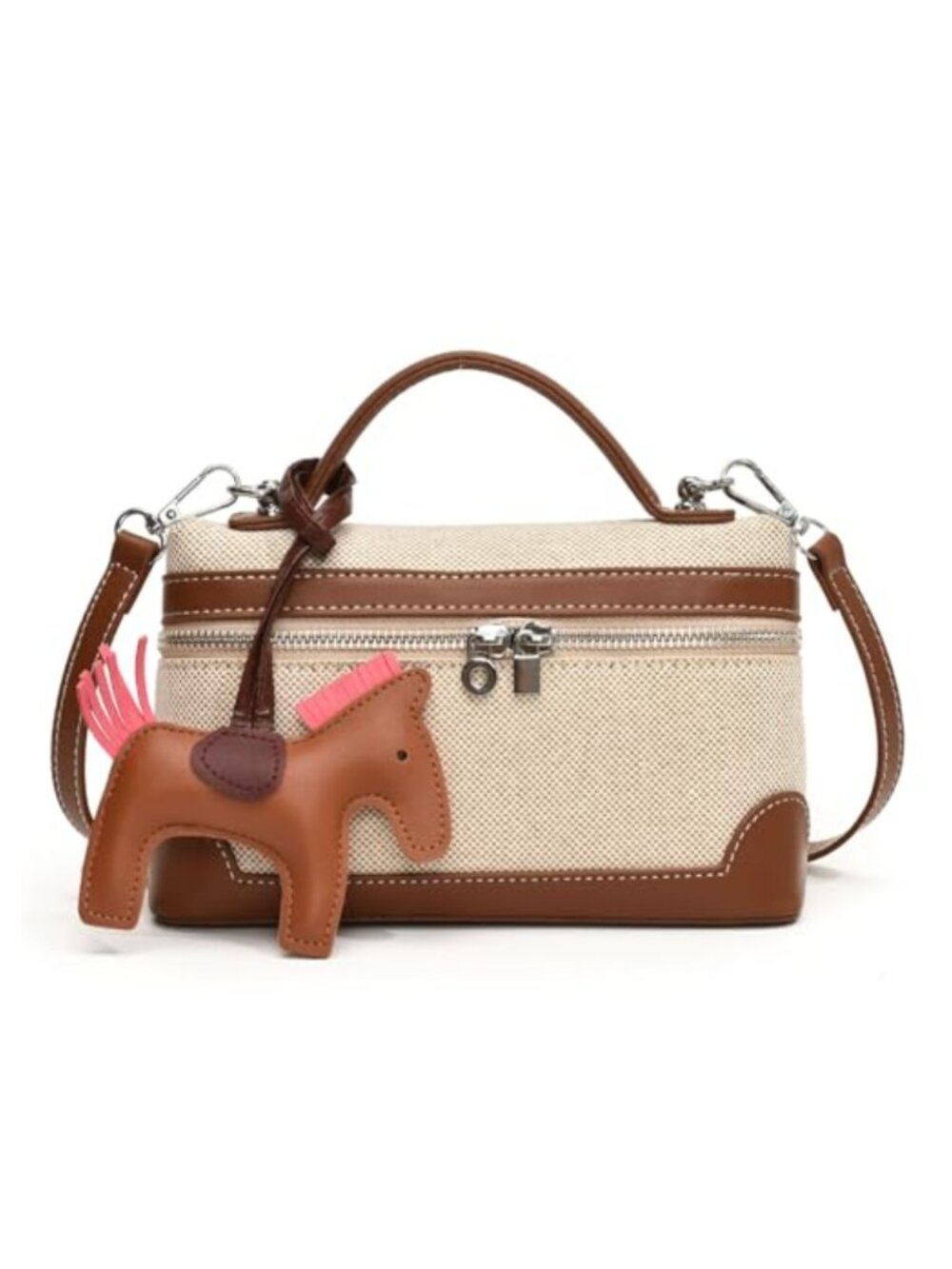 Vegan Leather Crossbody Bag Small Designer Top Handle Shoulder Purse